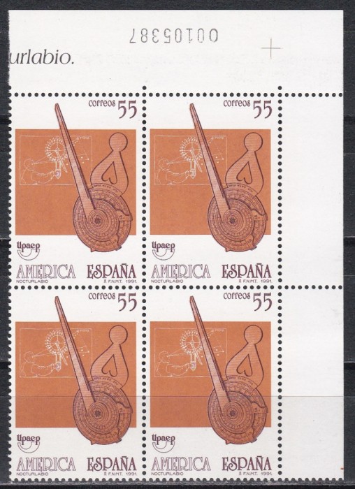 Spania 1991 - America UPAEP, Bloc de 4, MNH