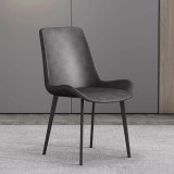 Scaun masa dining piele eco,negru 52 82 45