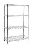 Raft 4 polite din crom 75 cm x 35 cm x 120 h