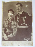 Foto printată găurită Julietta 241x161 mm propagandă regalistă Regele Carol II