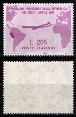 Italia 1961, Mi #1102 I**, vestita eroare Gronchi roz, MNH. Cota 1.500 &amp;euro;! foto