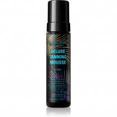 Makeup Revolution Beauty Tanning Deluxe Mousse spumă autobronzantă pentru un bronz rapid culoare Dark 200 ml