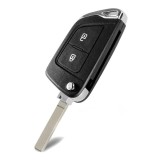 Carcasa Cheie Auto Techstar&reg; KS-106 Pentru Peugeot 207, 307, 407, 2 Butoane, Lamela HU83, Negru