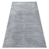 Covor Structural SIERRA G5013 țesute plate gri - Zig zag, etnic, 160x220 cm, Dreptunghi, Polipropilena