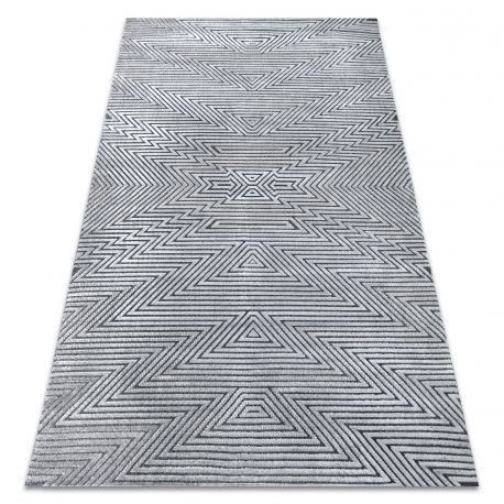 Covor Structural SIERRA G5013 țesute plate gri - Zig zag, etnic, 160x220 cm