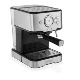 Cafetiera Express cu Brat Princess 01.249412.01.001, 1.5L, Otel Inoxidabil, 1100W, Oprire Automata, Filtru Cafea