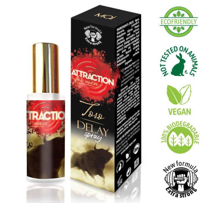 Toro Extra Strong, Spray intim pentru intarzierea ejacularii, 30 ml#