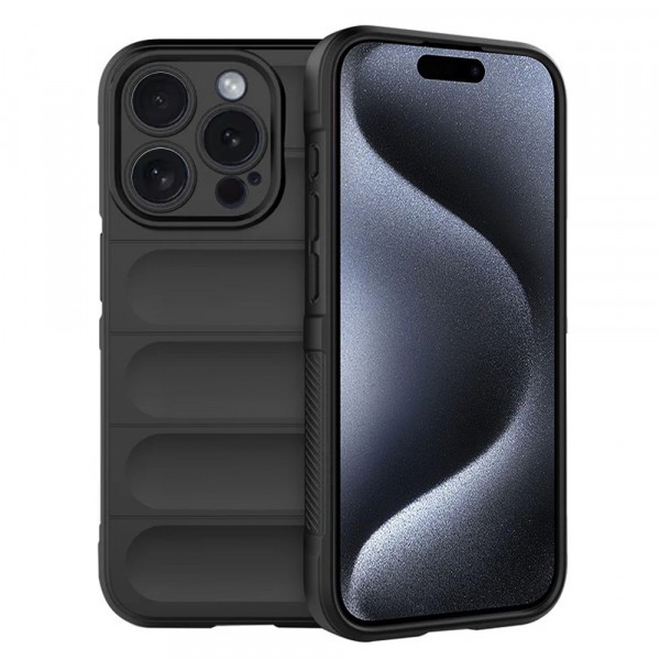 Husa pentru Apple iPhone 15 Pro, Techsuit, Magic Shield, Neagra