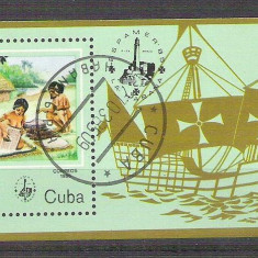 Cuba 1985 Ships, UPU, perf. sheet, used AA.024
