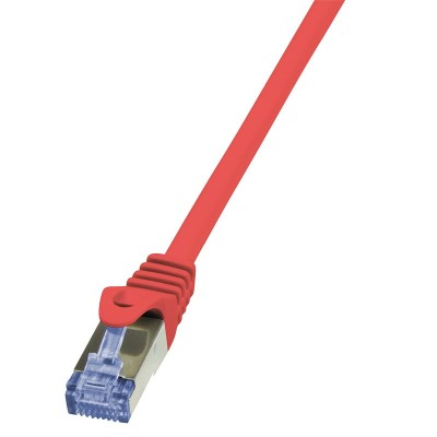 PATCH CORD S/FTP LOGILINK Cat6a, LSZH, cupru, 1 m, rosu, AWG26, dublu ecranat &amp;amp;quot;CQ3034S&amp;amp;quot; (timbru verde 0.08 lei) foto