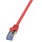 PATCH CORD S/FTP LOGILINK Cat6a, LSZH, cupru, 1 m, rosu, AWG26, dublu ecranat &quot;CQ3034S&quot; (timbru verde 0.08 lei)
