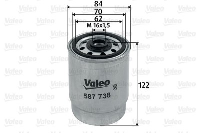 VALEO 587738 filtru combustibil foto