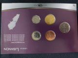 Seria completata monede - Liban 1996-2006, 5 monede, Asia