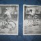 B727- Set 2 Foto vechi-Copil pe bicicleta 1952. Marimi: 8.5/6 cm. Stare buna.