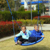 HOMCOM, leagan rotund pentru copii, 100x180 cm, albastru