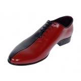Pantofi barbati elleganti din piele naturala - Negru si Rosu MOD1NR