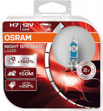 Set 2 becuri halogen H7 Osram Night Breaker Laser NextGen +150%