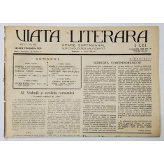 VIATA LITERARA , SAPTAMANAL , ANUL I , NR. 22 , 3 OCTOMBRIE , 1926