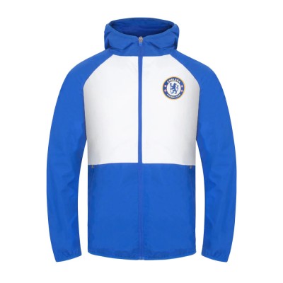 FC Chelsea geacă de bărbați cu glugă Shower blue white - L foto
