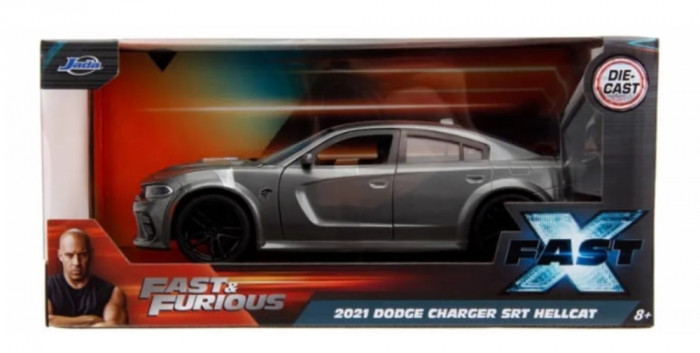 Macheta Dodge Charger SRT Hellcat 2021 X Fast and Furious - 1/24 Jada