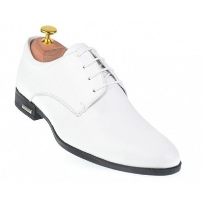 Pantofi eleganti barbati din piele naturala - Model Alb GKR80A foto