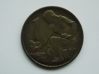 1 KORUNA 1957 CEHOSLOVACIA foto