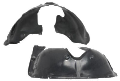 Carenaj roata VW Touareg (7L2), 01.2007-04.2010, partea Stanga, Fata, 7L6809961M, 9581FL2T pentru motorizari de 5.0L foto