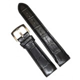 Cumpara ieftin Curea Compatibilă Tissot T610027446 &ndash; 22/20 mm &ndash; Piele Naturală Neagră &ndash;