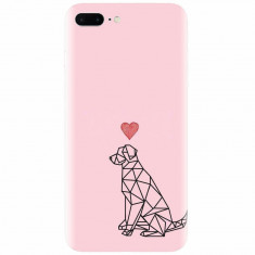 Husa silicon pentru Apple Iphone 7 Plus, Love Dog