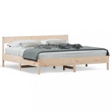 Cumpara ieftin Cadru de pat fara saltea, 200x200 cm, lemn masiv pin