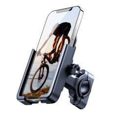 Wozinsky suport metalic de telefon pentru bicicletă, scuter, negru (WBHBK3)