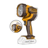Lanterna LED portabila Ingco CWLI2088, 20V, 22.5W, 2000 lumeni, cap reglabil 130&deg;, IP20, 24.2x13.5x13.5 cm