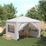 VidaXL Cort pentru petrecere, alb, 3 x 3 m
