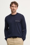 Armani Exchange pulover de lana barbati, culoarea albastru marin, light, 8NZM5A ZM1YZ