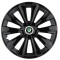 Set 4 Capace Roti Autohelix MSA&reg;, potrivite jantelor de R15, pentru Skoda, model delta negru