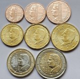 Set complet 8 monede 1,2,5,10,20,50 cent 1,2 euro 2026 Luxemburg, unc, Guillame V