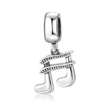 Cumpara ieftin Charm/talisman argint 925, JW1634, model nota muzicala, placat cu rodiu