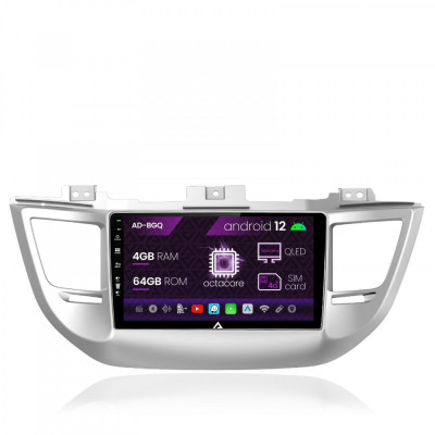 Navigatie Hyundai Tucson 3 (2015-2019), Android 12, Q-Octacore 4GB RAM + 64GB ROM, 9 Inch - AD-BGQ9004+AD-BGRKIT176 foto