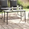 VidaXL Masă de Grădină Negru 80 x 40 x 45.5 cm Rattan poli 42010364