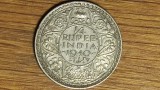 Cumpara ieftin India Britanica - moneda de colectie argint - 1/4 quarter rupee 1940 AUNC &bull; Bombay - George VI - an unic de batere !, Asia