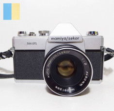 Mamiya Sekor 500 DTL cu obiectiv Mamiya/Sekor 50mm f/2 montura M42 foto