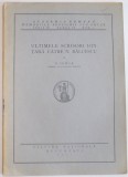 ULTIMELE SCRISORI DIN TARA CATRE N. BALCESCU de N. IORGA , SERIA III , TOMUL VII , MEM. 10 , 1927