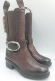 Botine lux AS 98 handmade in Italy noi piele burgundy calitate premium manusa superbe 36 si 37