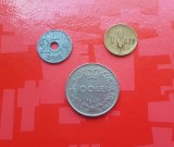 G477-Lot 3 Monede Romania regalista-25 bani 1921, 1 Lei 1941, 100 Lei 1943.