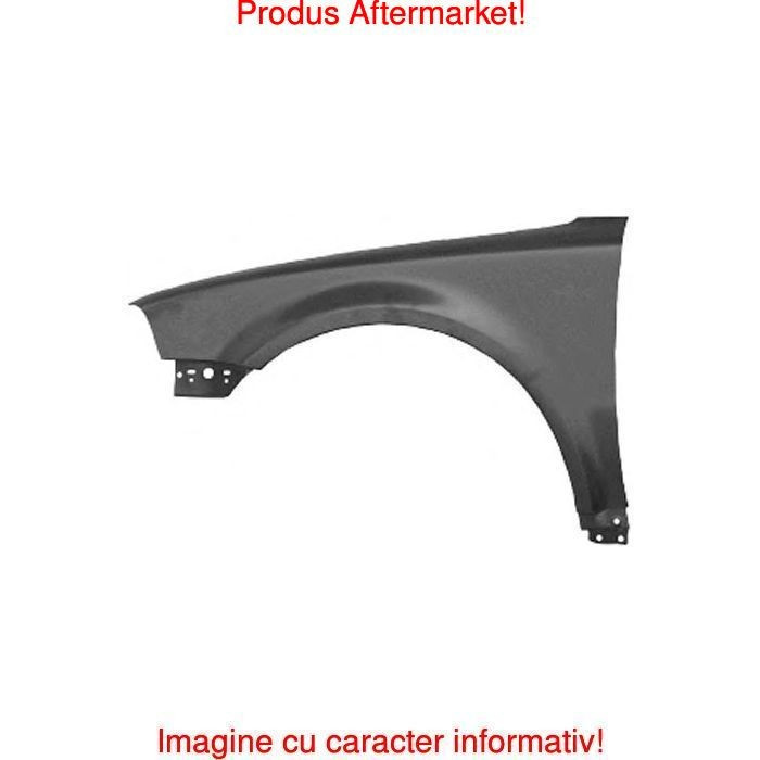 Aripa fata VW Passat, Sedan+Combi (B5), 2003-01.2005, partea Dreapta, fara gaura pentru semnalizare, 3B0821106G, 9549021J galvanizata Kft Auto