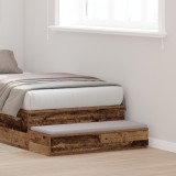 vidaXL Sertar de pat din lemn vechi 90x36,5x16,5 cm, lemn stratificat