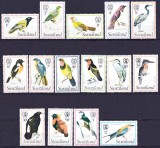 DB1 Fauna Africana Pasari Swaziland 1976 15 v. MNH