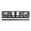 Suport Numar Inmatriculare Auto Carbon Design, Rama Polipropilena 520x133mm, Rigleta Detașabilă 513x22mm
