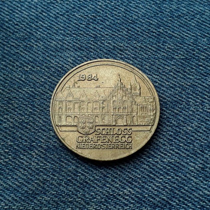 3n - 20 Schilling 1984 Austria / Schloss Grafenegg / comemorativa