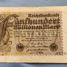 Germania - 500 Millionen Mark / 500 milioane mărci (1923) Berlin